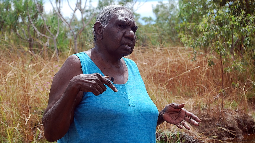 Miriam Rose Baumann runs cultural connection tours out of her home in Nauiyu in the NT.