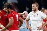 Tough result ... England captain Chris Robshaw (C) reflects on the loss to Wales