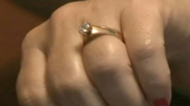 Lois Matykowski wears her wedding ring.