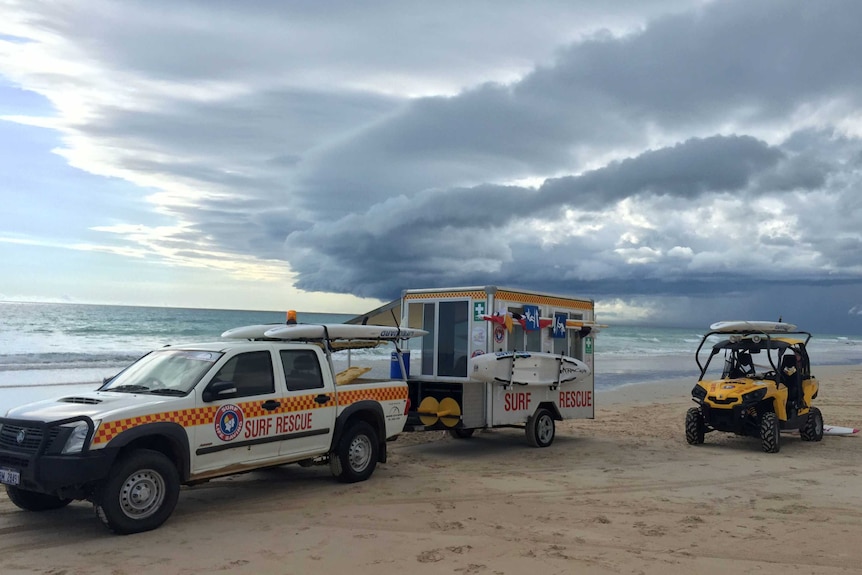 Surf rescue vehicle on Cable Beach