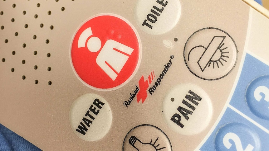 Hospital nurse call button.