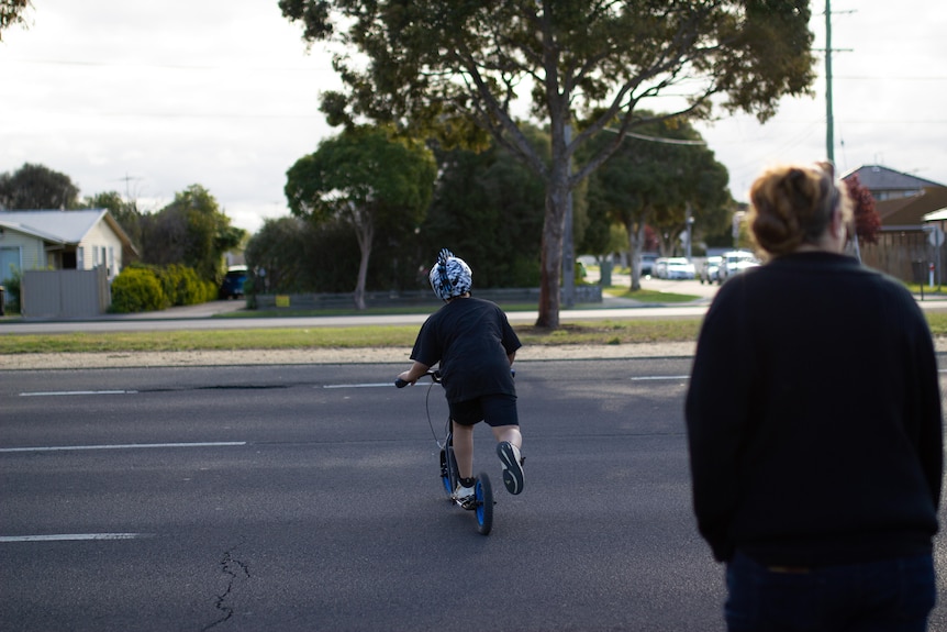 Mark crossing road