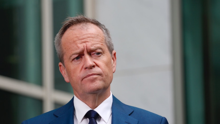 Bill Shorten frowning