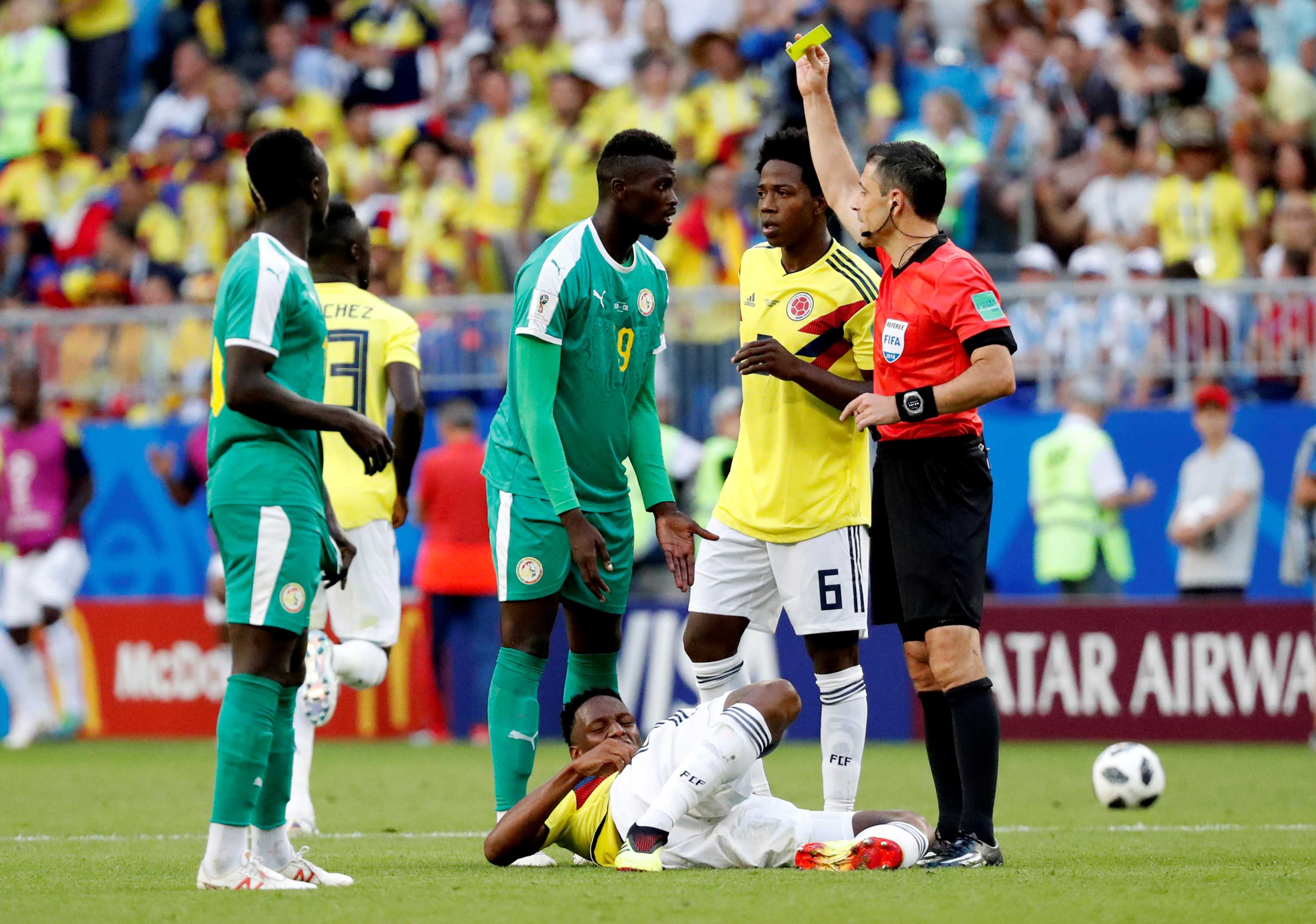 World Cup Senegal Eliminated By Fair Play Rule After 1 0 Loss To Colombia Which Tops Group H Abc News