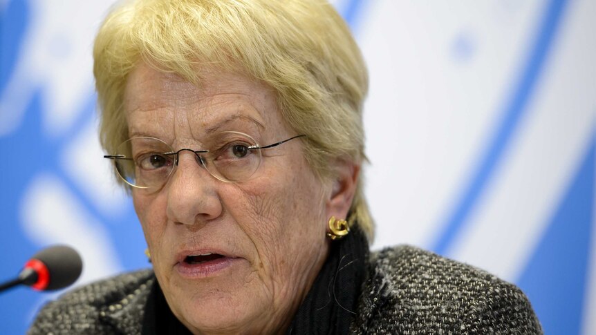 UN war crimes investigator Carla del Ponte