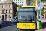 Hobart Metro bus in Macquarie Street, Hobart.