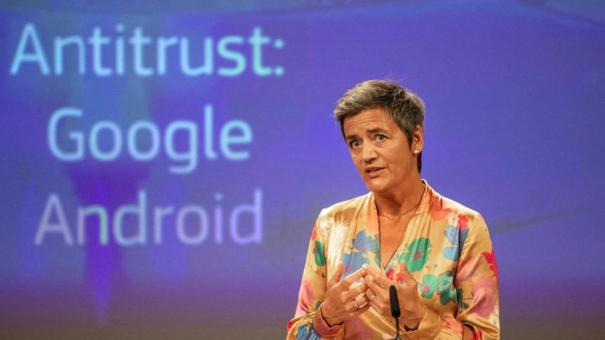 Ms Vestager said the EU's decision to fine Google a record 4.34 billion euros was to protect consumers.