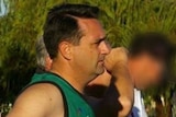 A side-on shot of accused Claremont serial killer Bradley Robert Edwards on the sidelines at a Central Crocs Football Club game.