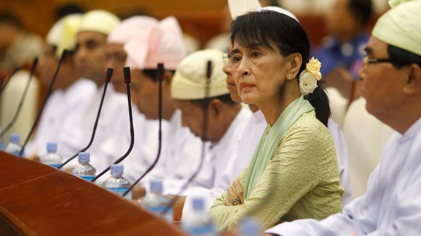 Aung San Suu Kyi in Parliament