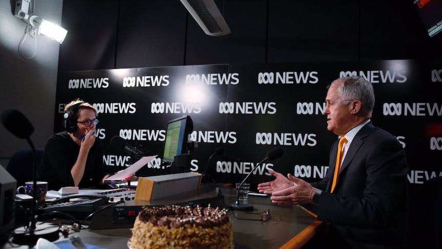 Malcolm Turnbull interviewed by Sabra Lane on AM's 50th anniversary