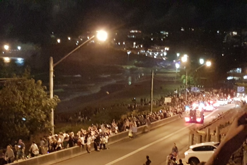 Fire brigade heading to Terrigal beach after barge caught on fire