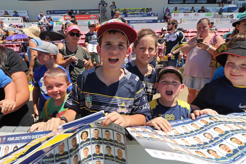 Cowboys fans at open training session