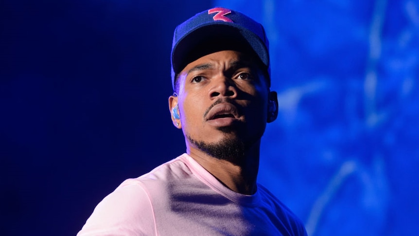 Chance The Rapper at the Special Olympics 50th Anniversary Celebration Concert in Chicago, July 2018