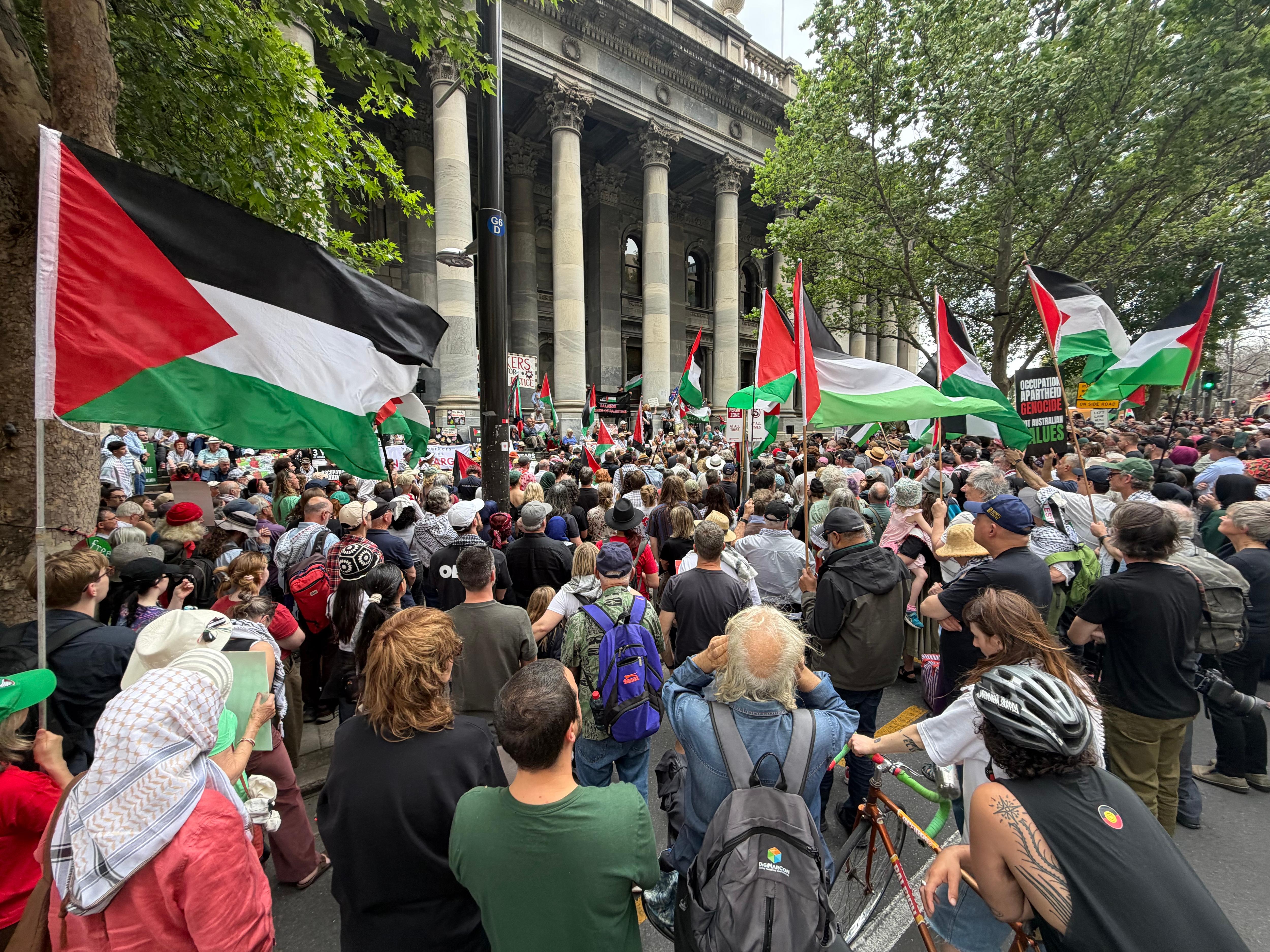Adelaide pro-Palestine rally 111026