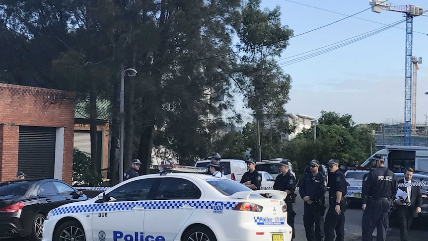 Police barricade at shooting