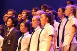 The St Columba Anglican School Choir during a Port Macquarie performance.
