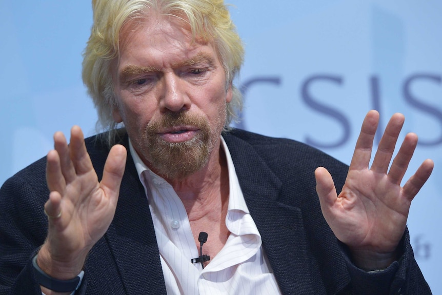 Virgin Group founder Sir Richard Branson takes part in a disscussion on rethinking global drug policy.