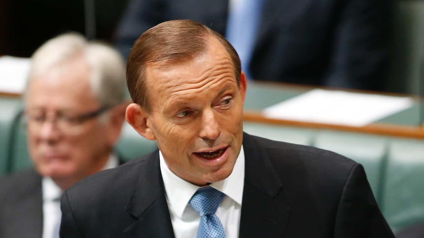 Tony Abbott addresses Parliament