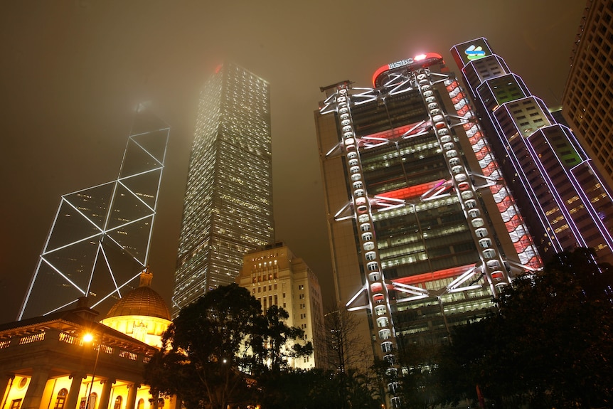 Hong Kong at night 