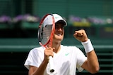 Bernard Tomic was all smiles after his win over Xavier Malisse, but it could be a different story altogether against Djokovic.