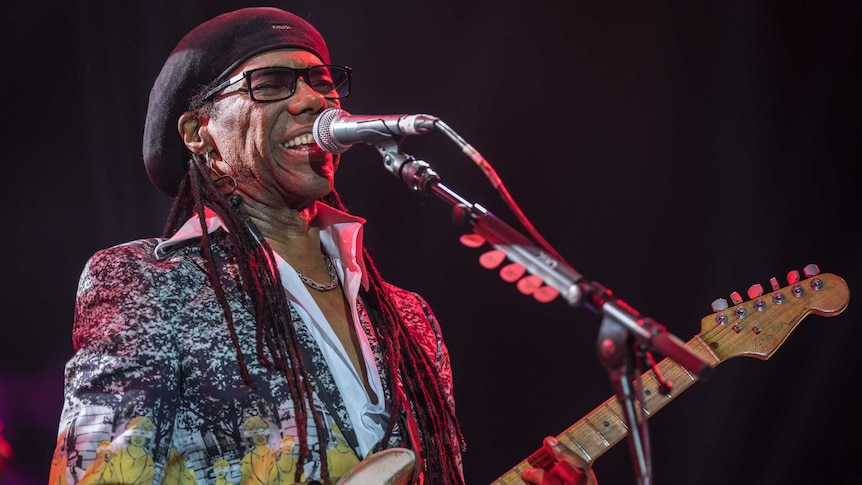 Nile Rodgers from CHIC performs live on stage at The O2 Arena as part of Bluesfest on October 27, 2017 in London, England