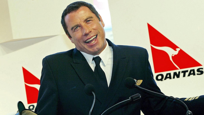 Qantas has axed the in-flight safety video starring John Travolta.