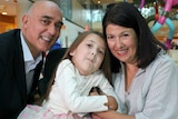 Simone Lionetti with her parents
