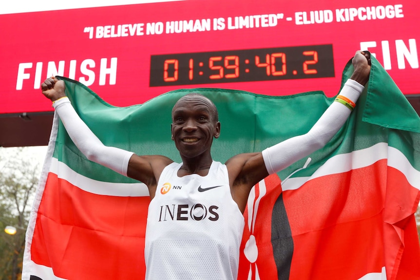 Eliud Kipchoge's subtwohour marathon record sparks debate over runner