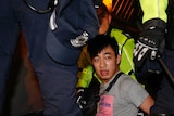Protestor detained in Hong Kong