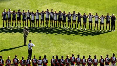 File photo: Collingwood and Essendon Anzac Clash, 2006 (Getty Images: Mark Dadswell)