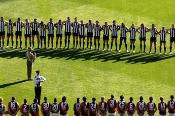 File photo: Collingwood and Essendon Anzac Clash, 2006 (Getty Images: Mark Dadswell)
