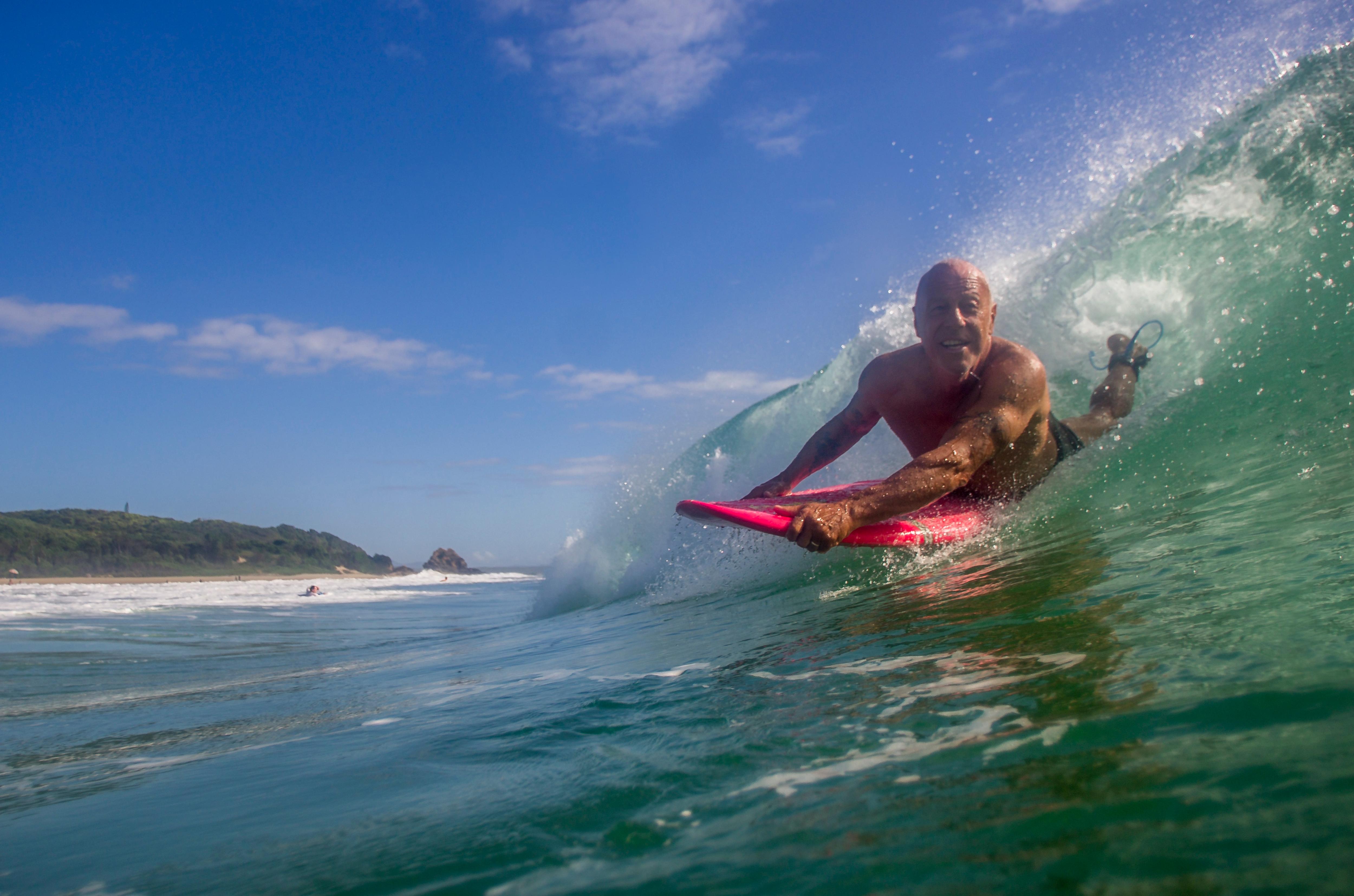 Gut slider' laydown surfboard gets senior