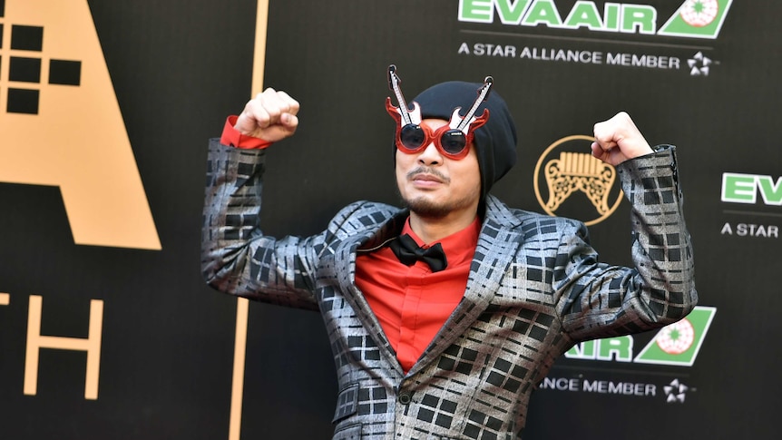 Malaysian singer Namewee arrives to attend the 27th Golden Melody Awards in Taipei on June 25, 2016