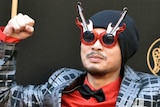 Malaysian singer Namewee arrives to attend the 27th Golden Melody Awards in Taipei on June 25, 2016
