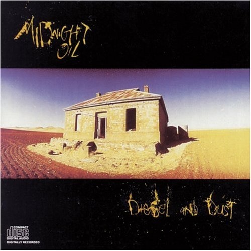 Album cover with abandoned house in outback setting.