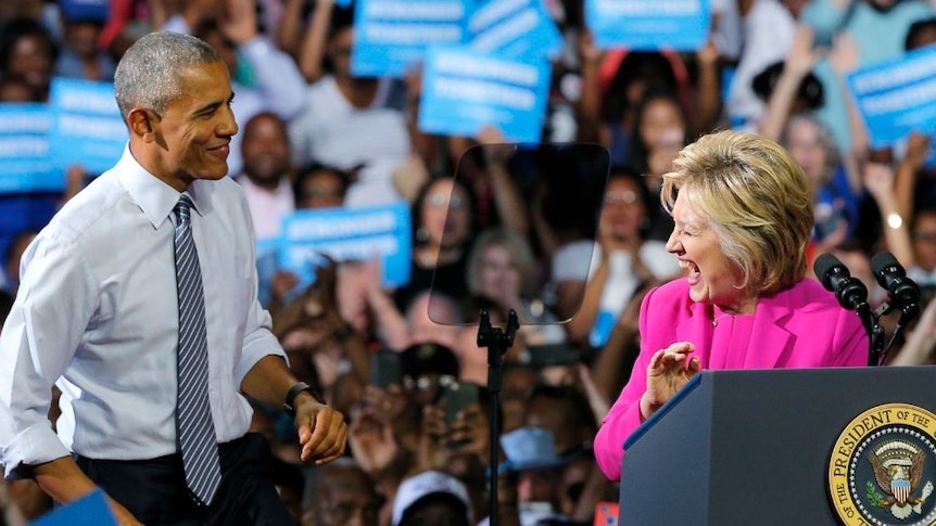 Barack Obama and Hillary Clinton