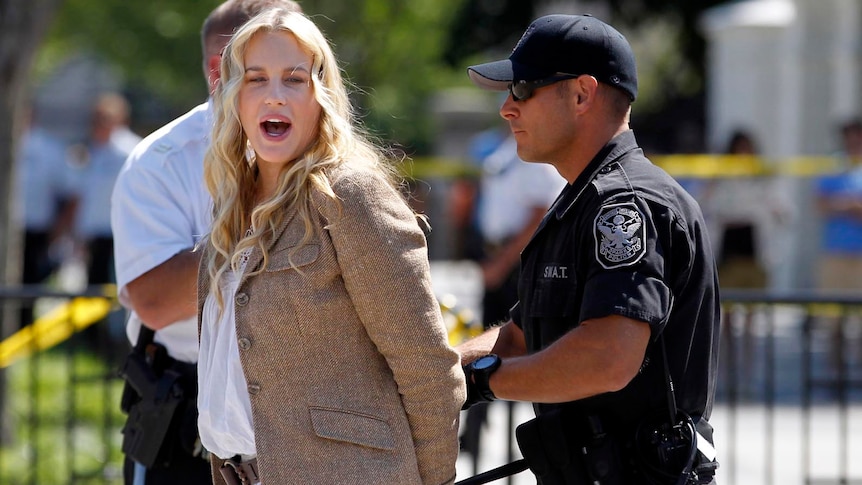 Daryl Hannah is arrested during protest outside the White House