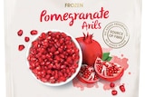 A packet of Creative Gourmet frozen pomegranate.