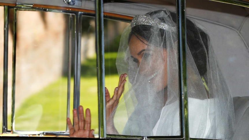 Meghan Markle departs for her wedding.