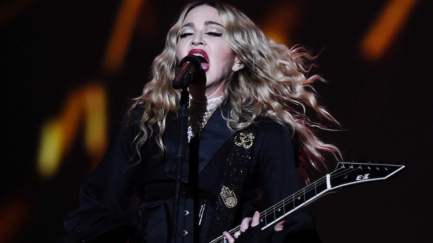 Madonna performs in Berlin