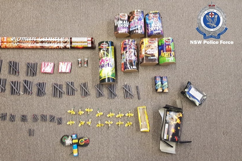 Fireworks on Display,  seized at at Raid 