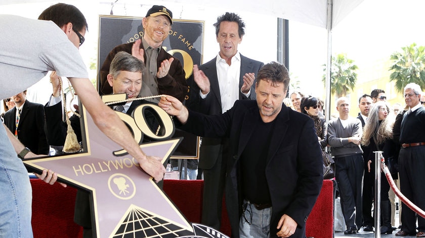 Russell Crowe unveils his star on the Walk of Fame