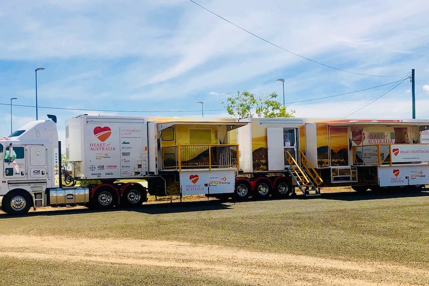 An image of a truck kitted out with mobile health clinics 