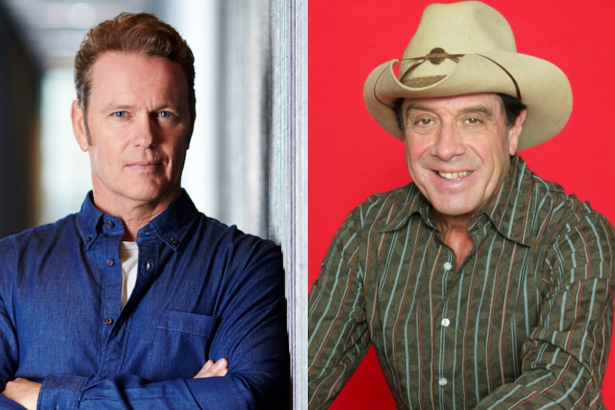 A composite image of publicity photos of Craig McLachlan and Molly Meldrum