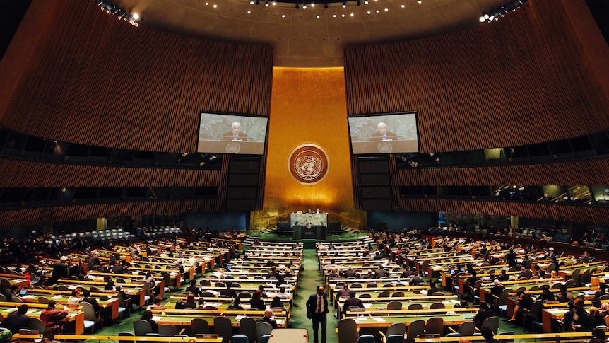 United Nations General Assembly at the UN headquarters in New York