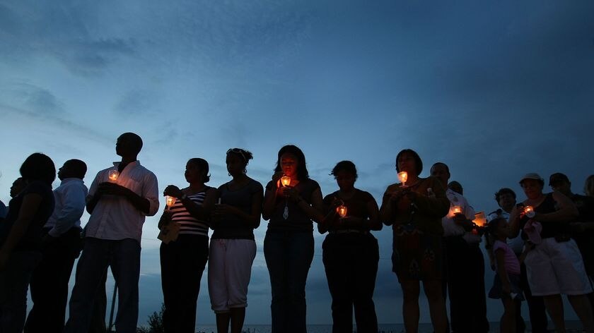 Candlelight vigil for Hurricane Katrina victims