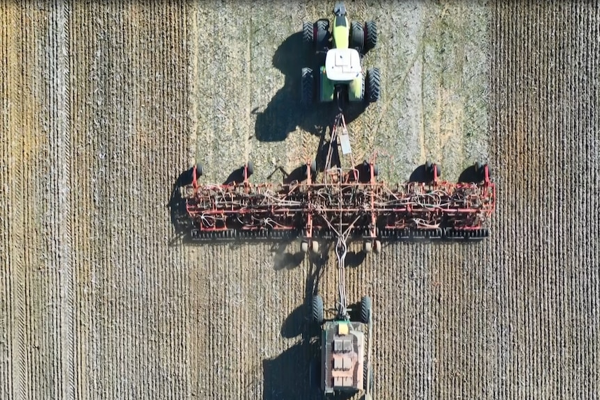 Tractor seeding