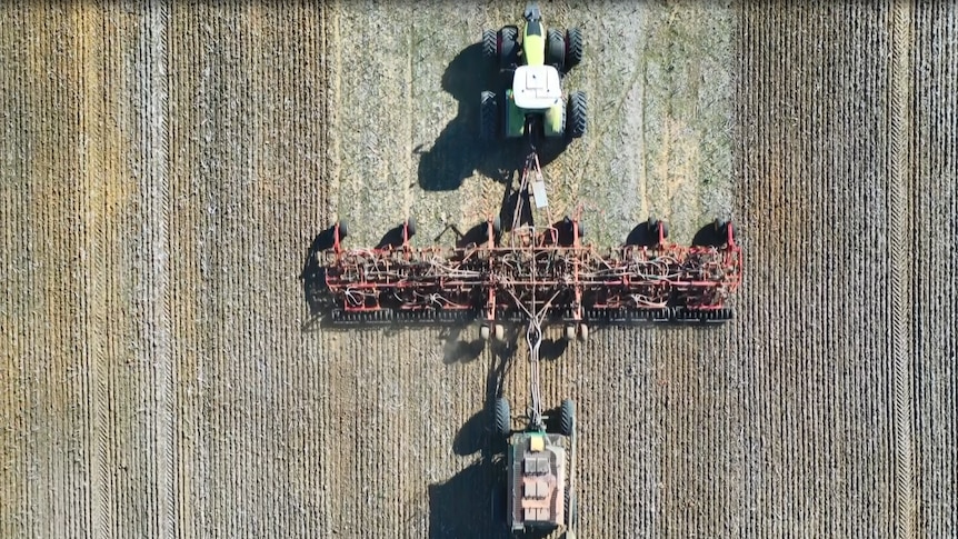 Tractor seeding