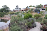 Bend eco-neighbourhood houses overlooking permaculture gardens