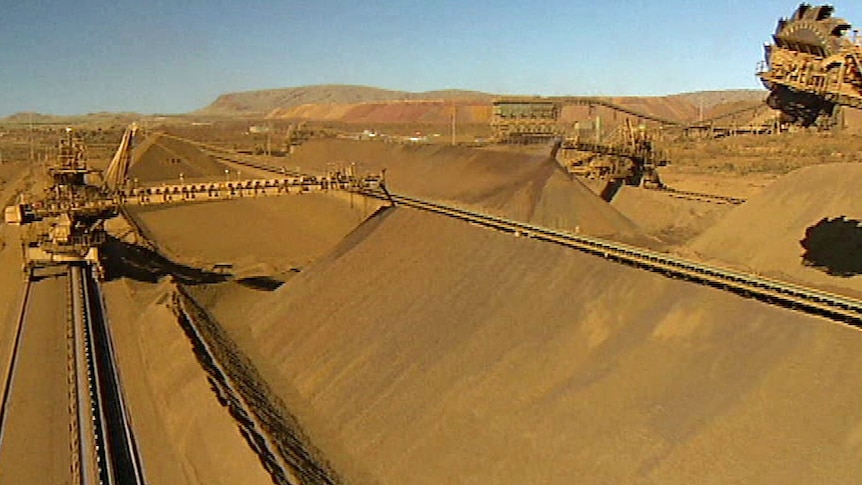 iron ore stockpiles
